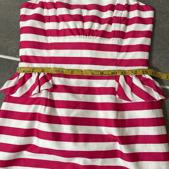 Lilly Pulitzer Azalea Swizzle Stripe Maybell Peplum Dress size 2 - Picture 7 of 12